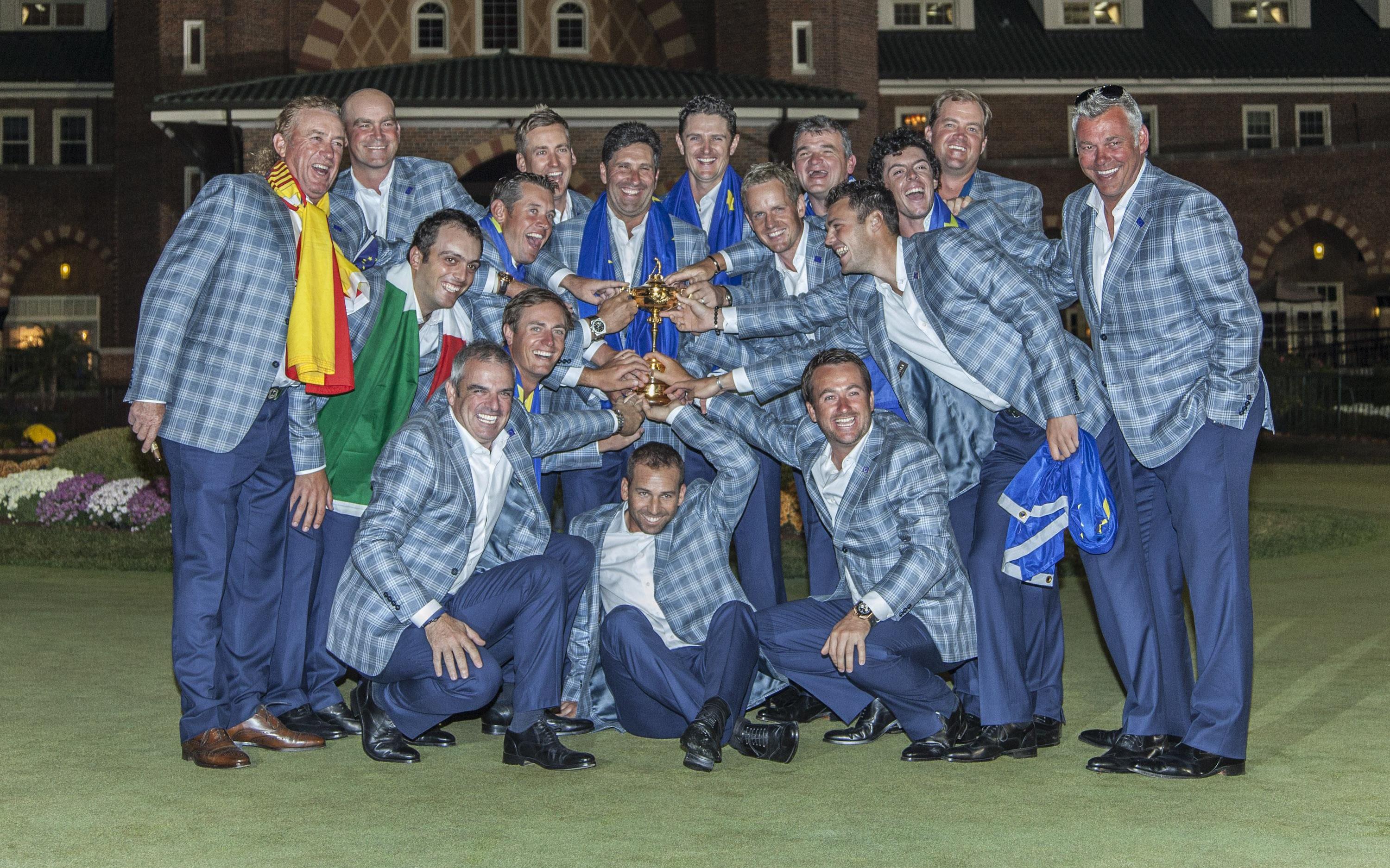 Het Europese Ryder Cup-team uit 2012