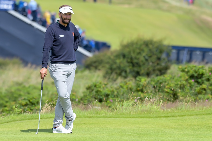 Joost Luiten in het Brits Open op Royal Portrush.