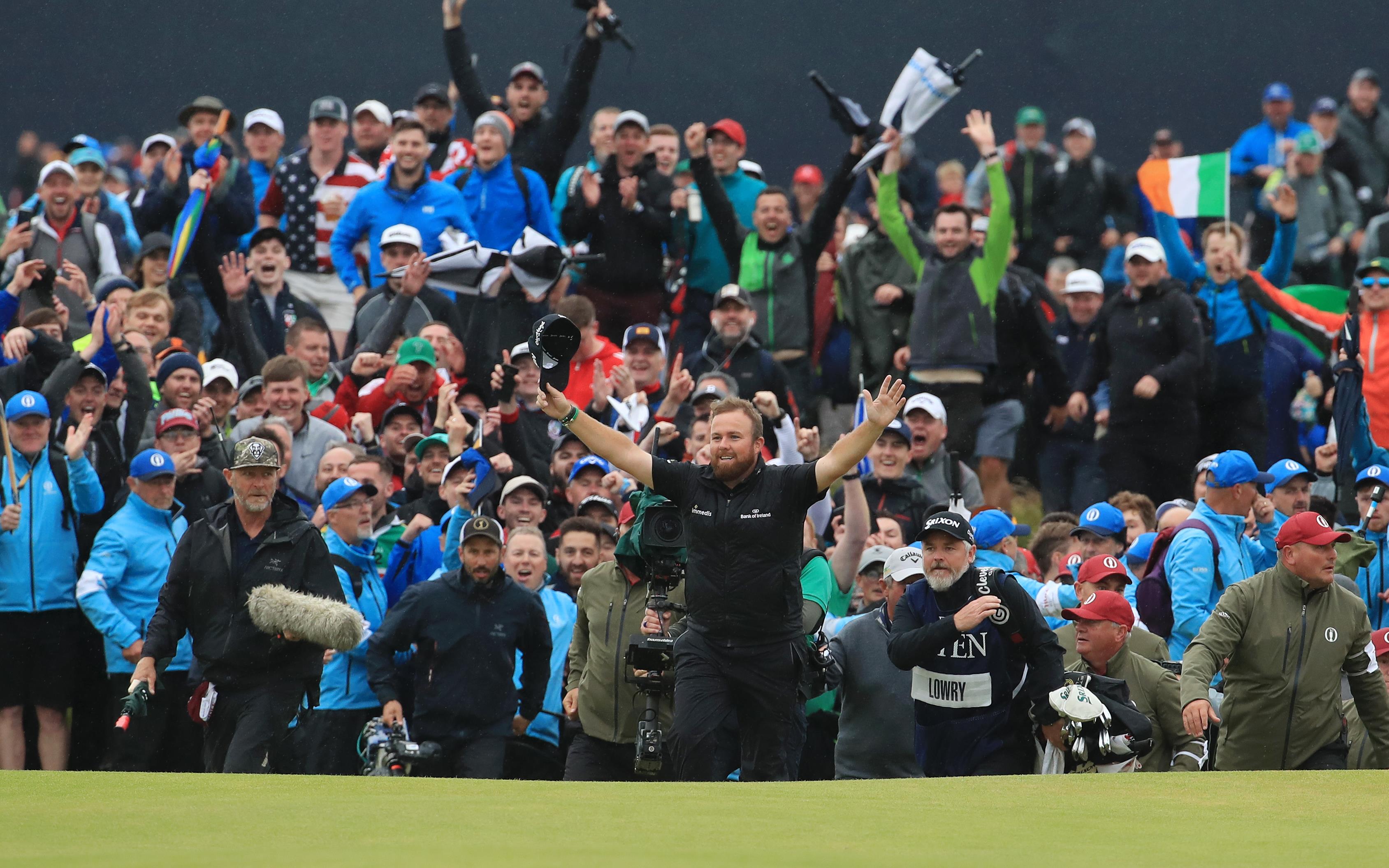 Shane Lowry wint het Brits Open 2019.