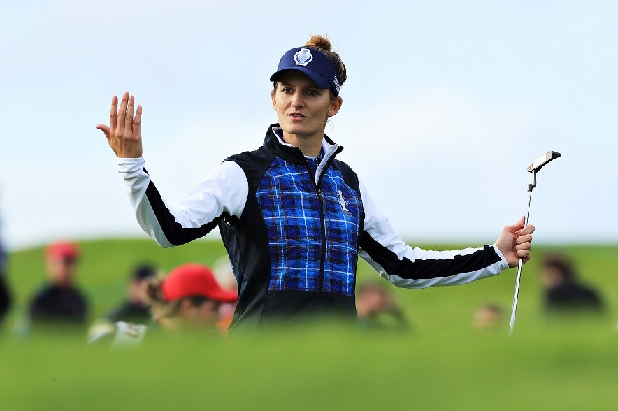 Anne van Dam speelde fantastisch in haar debuut in de Solheim Cup. 