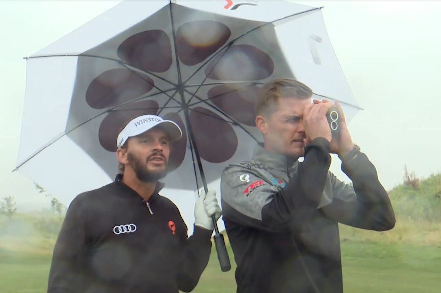 Joost Luiten op hole 18 van The International