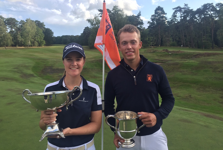 Golfers Danielle Modder en Koen Kouwenaar