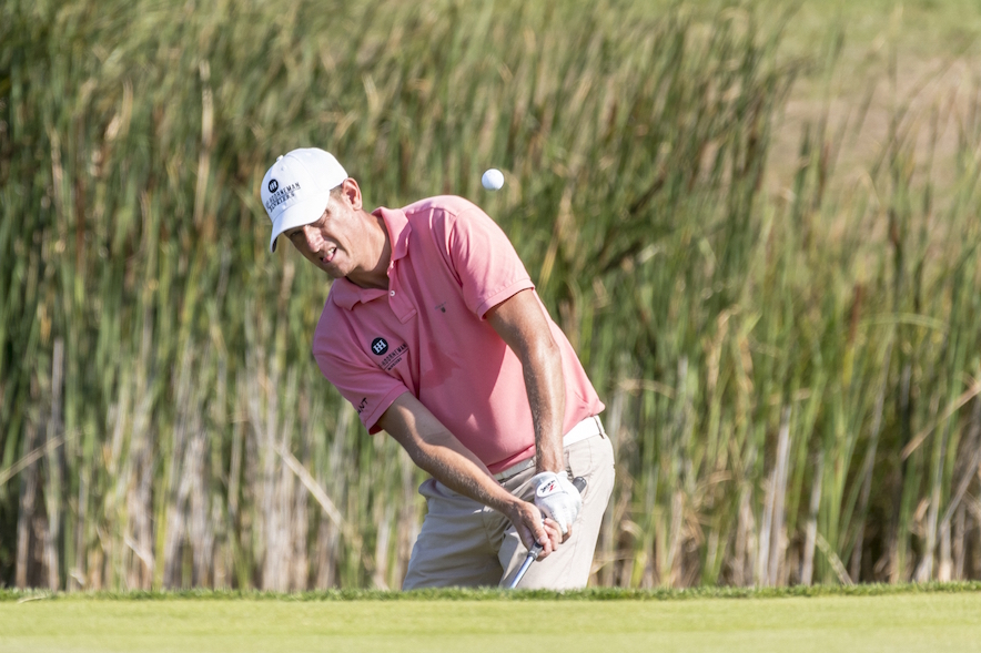De Nederlandse profgolfer Maarten Lafeber 
