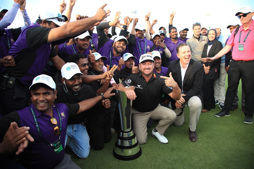 De Noord-Ierse topgolfer Graeme McDowell heeft de Saudi International gewonnen