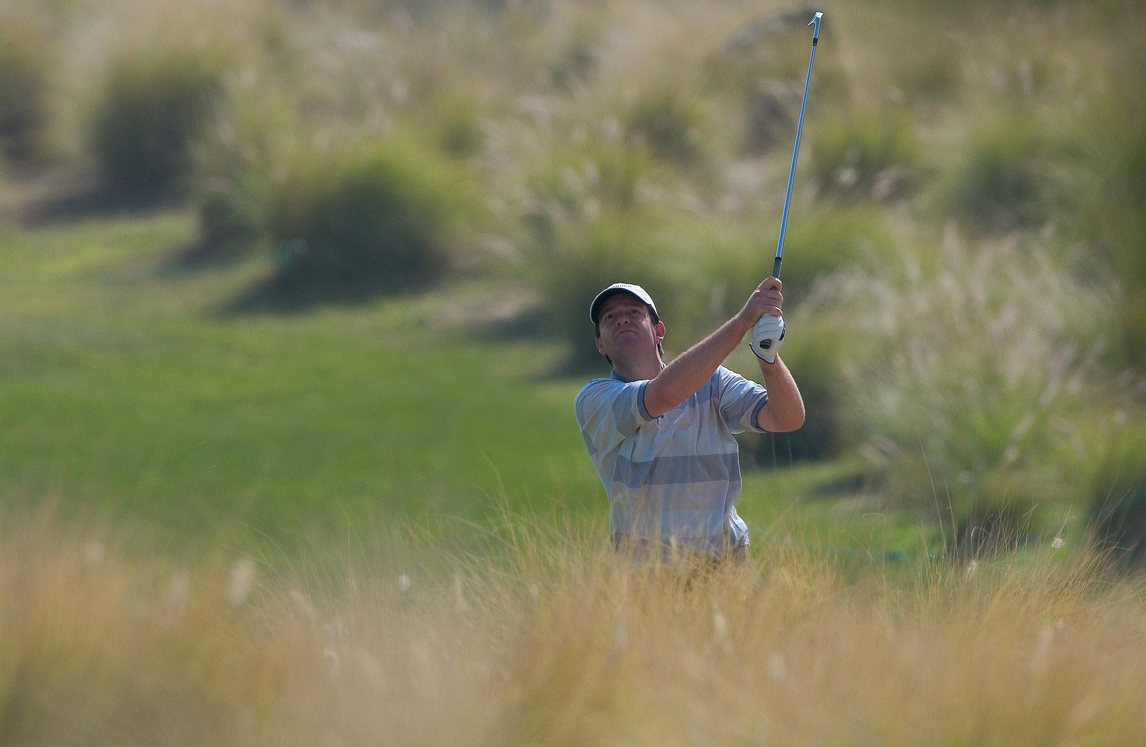 Rolf Muntz tijdens de Qatar Masters