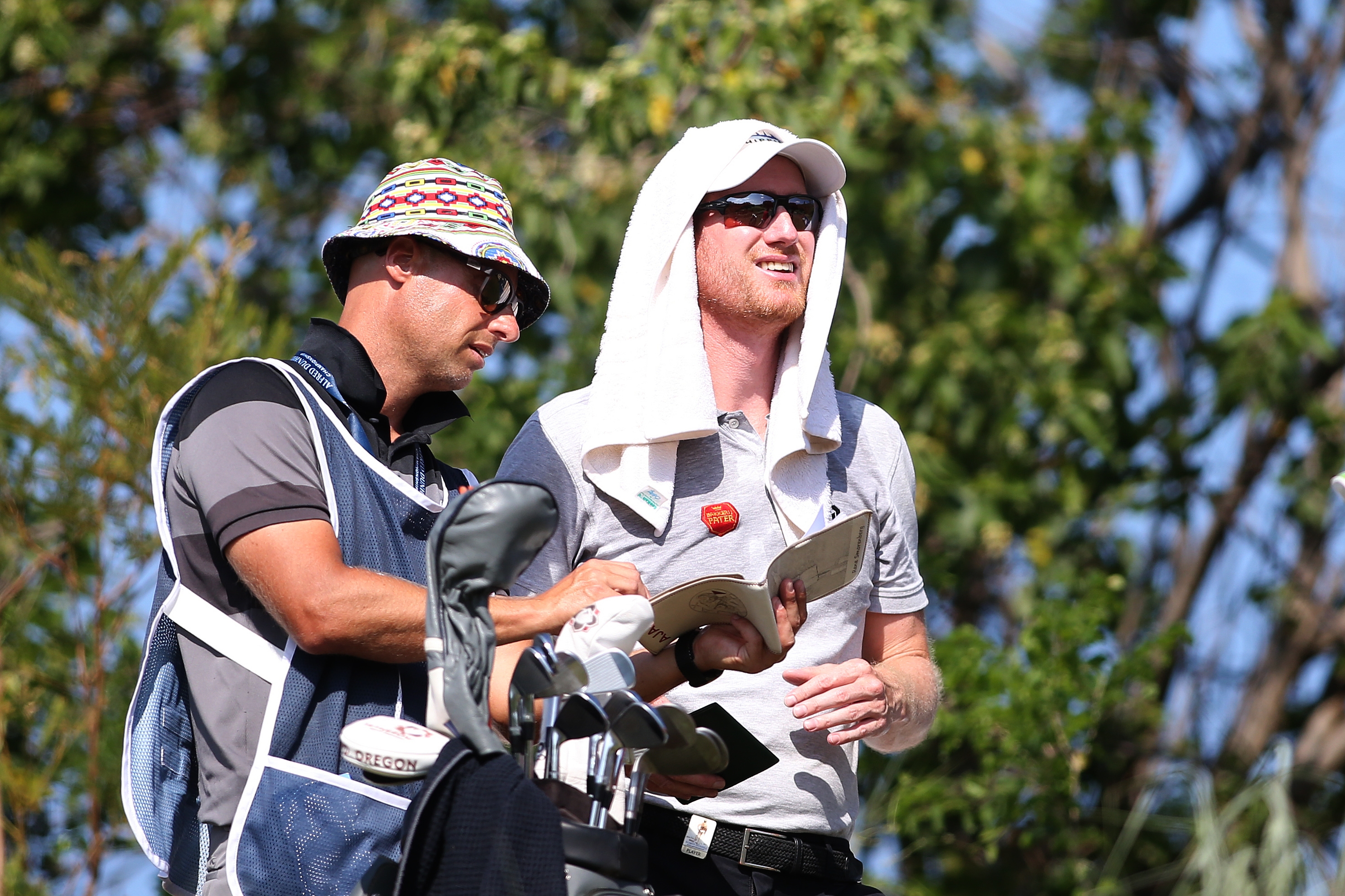 De Nederlandse topgolfer Wil Besseling tijdens de laatste ronde van het Alfred Dunhill Championship