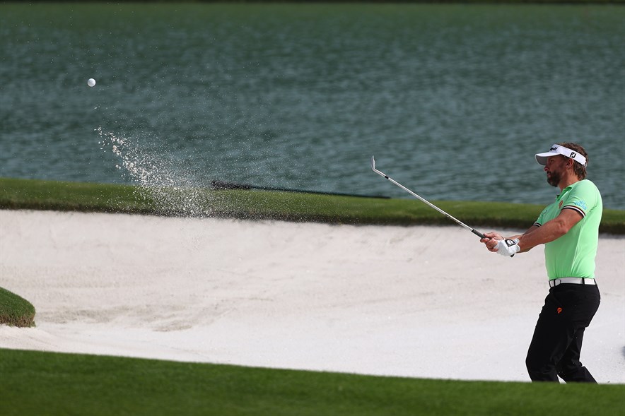 De Nederlandse topgofler Joost Luiten tijdens het WGC in Shanghai