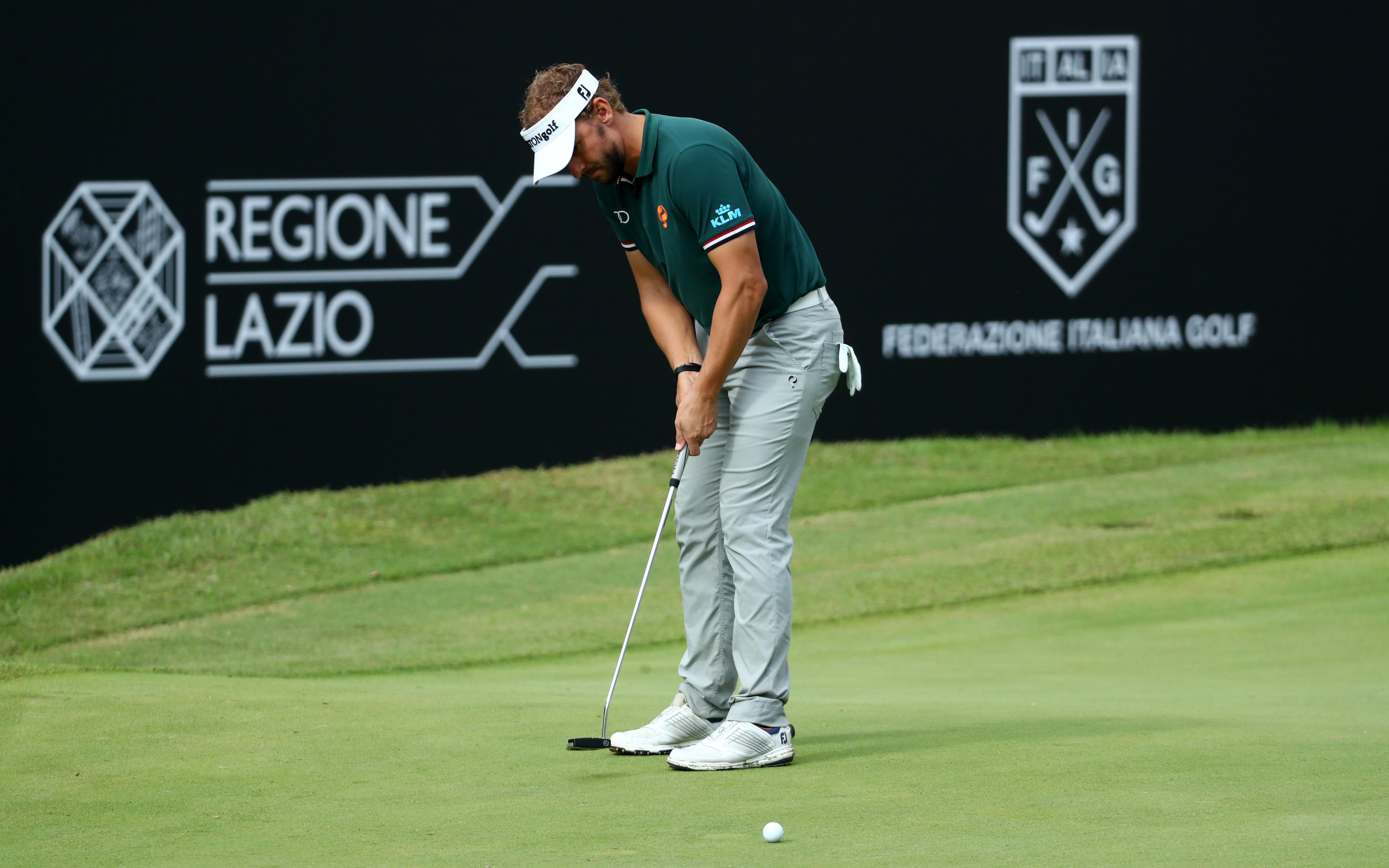 De Nederlandse topgolfer Joost Luiten in het Italiaans Open.