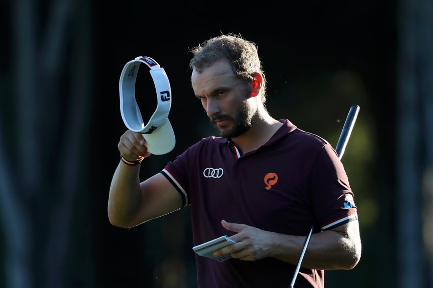 De Nederlandse topgolfer Joost Luiten tijdens het Turkish Airlines open