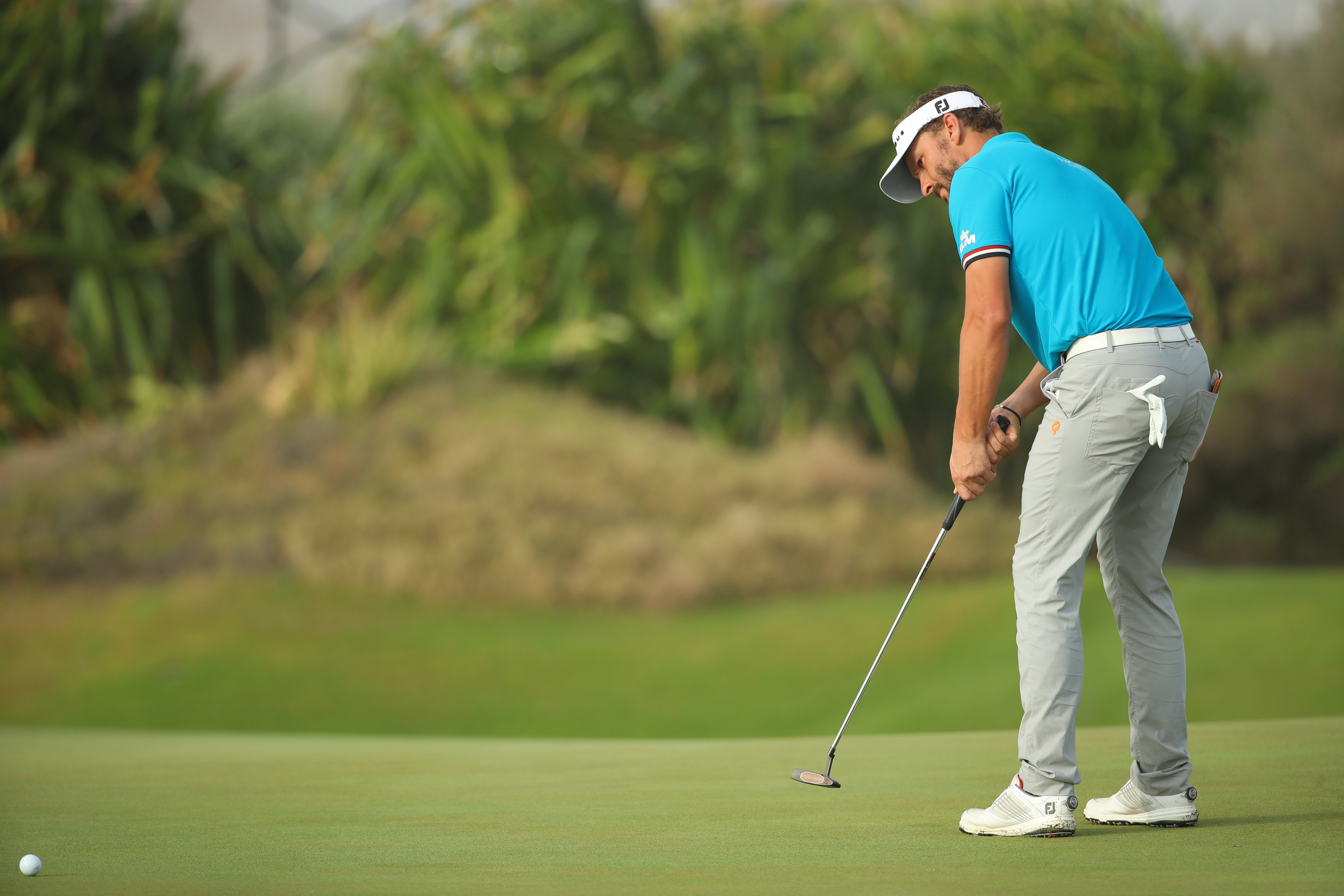 Joost Luiten in de eerste ronde van het Oman Open 2020