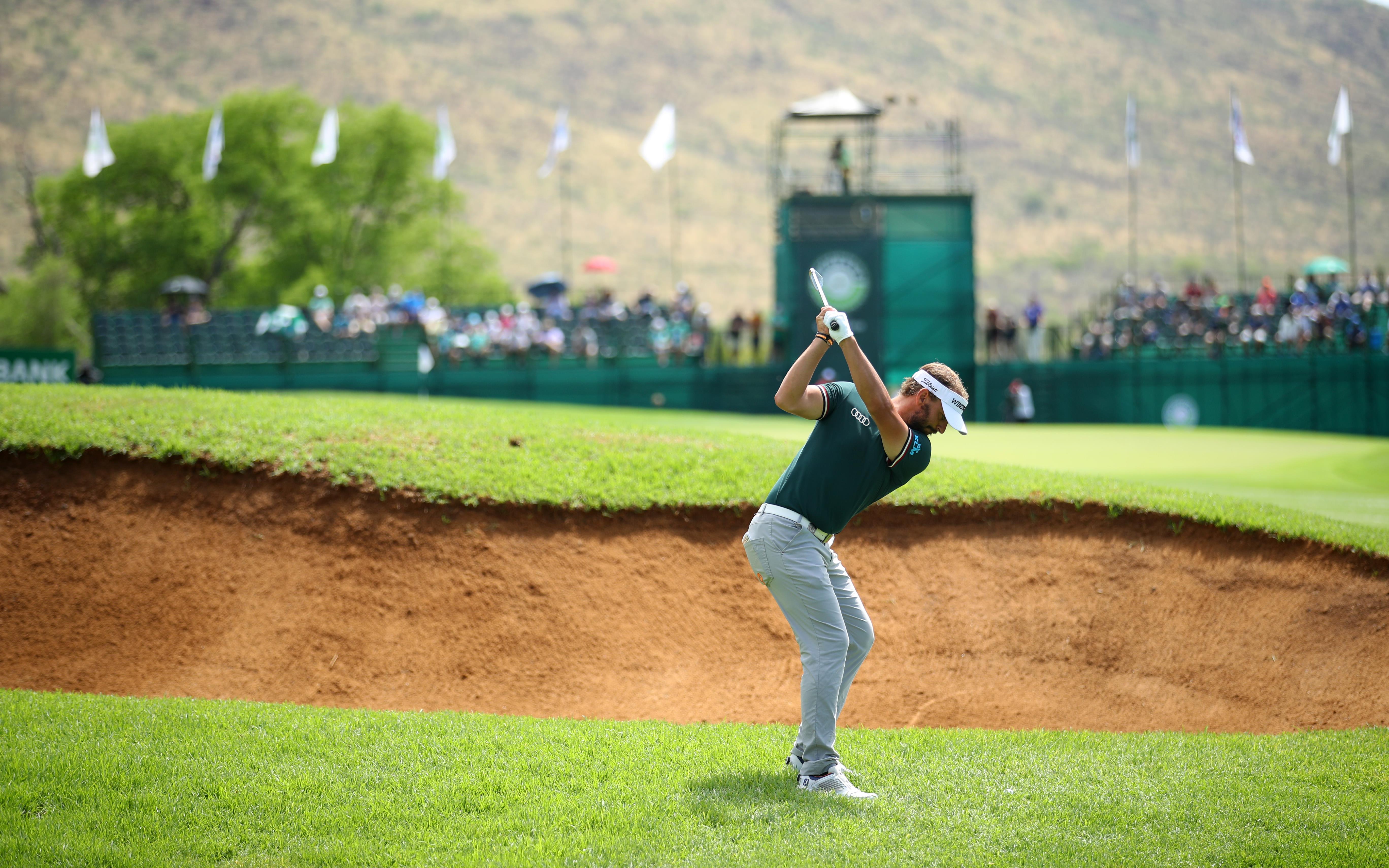 De Nederlandse topgolfer Joost Luiten tijdens de Nedbank Golf Challenge