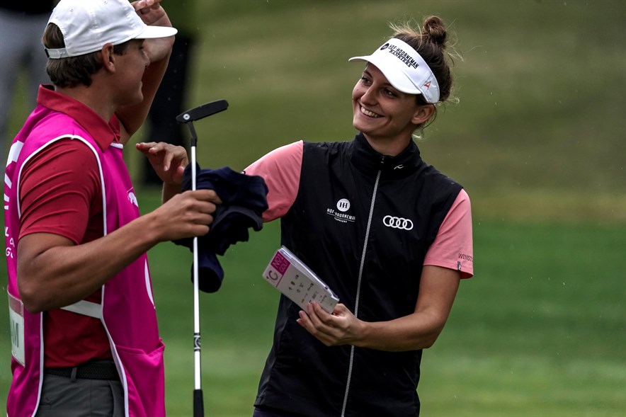 De Nederlandse topgolfster Anne van Dam in Spanje