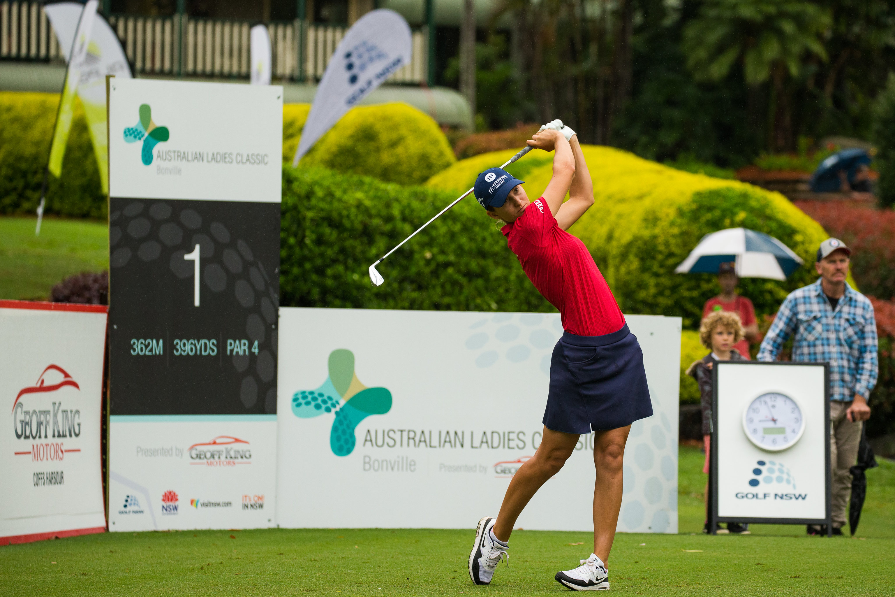 Anne van Dam op de derde dag van Australian Ladies Open