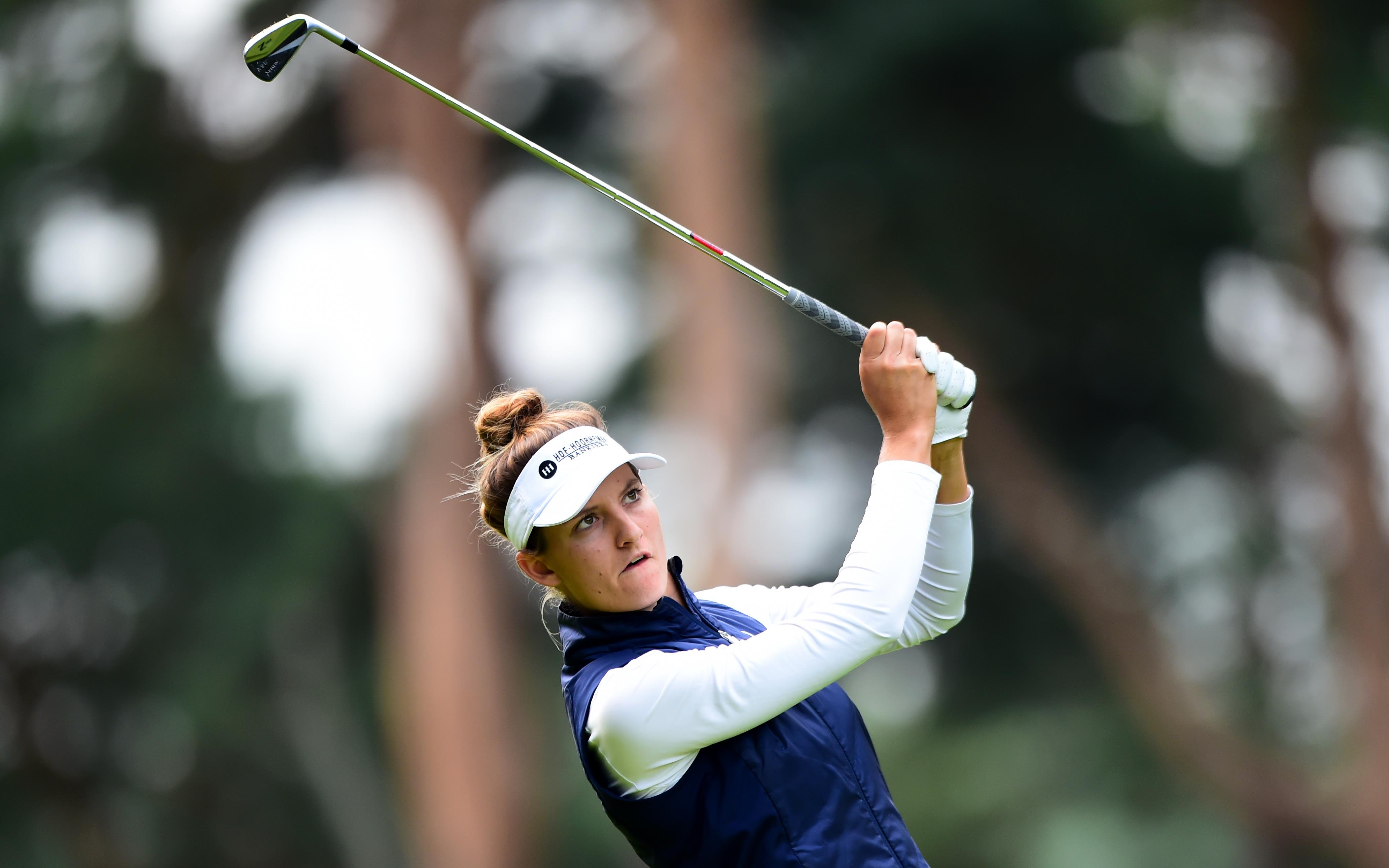 De Nederlandse golfer Anne van Dam in het Brits Open