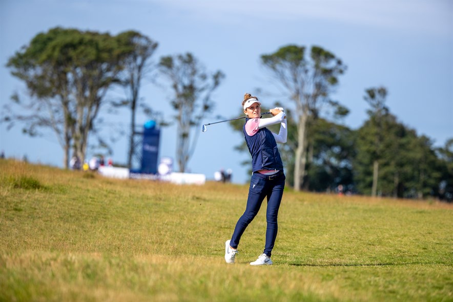 De Nederlandse golfster Anne van Dam