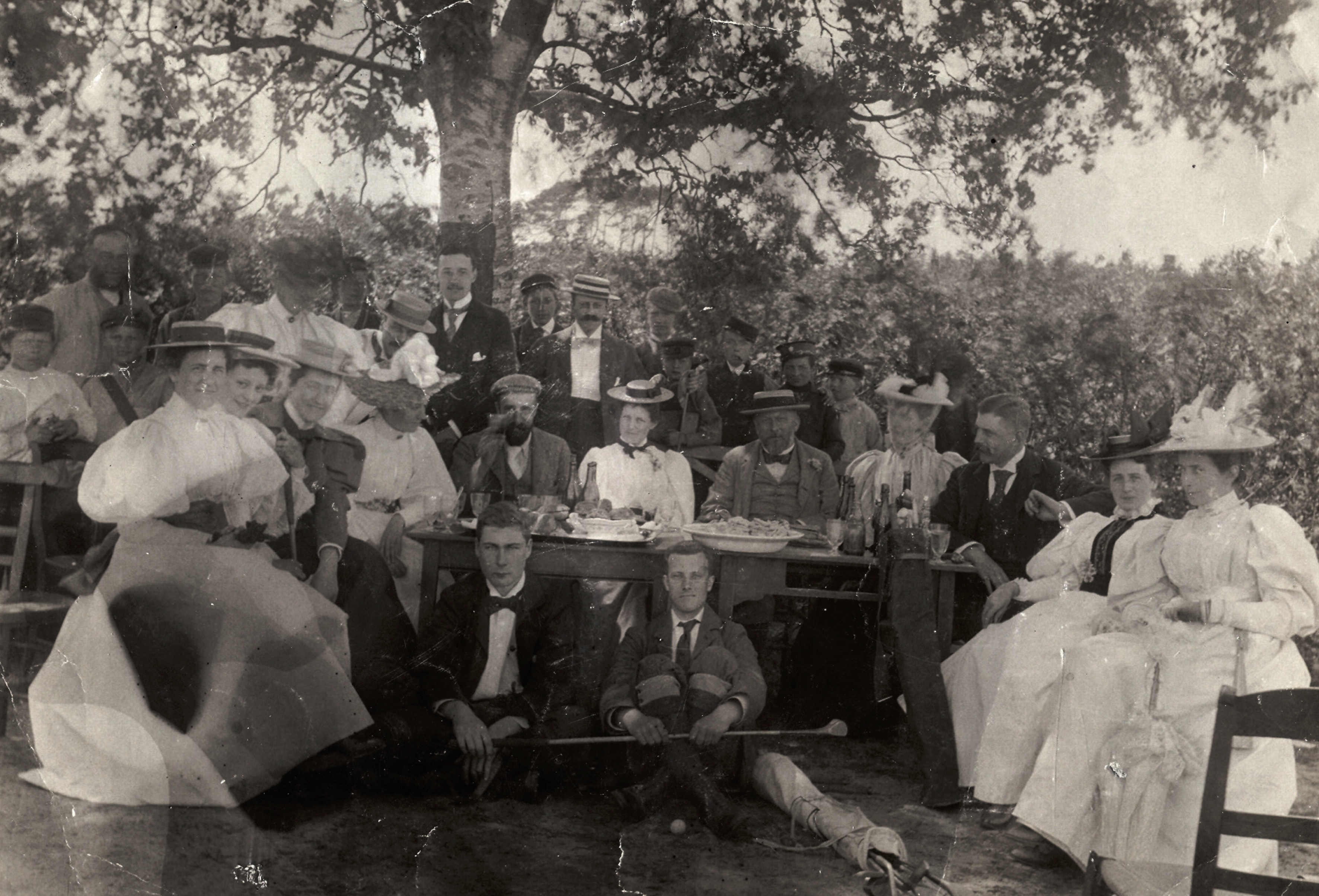 Leden van de golfclub Hilversum en Omstreken (7 juni 1896).
